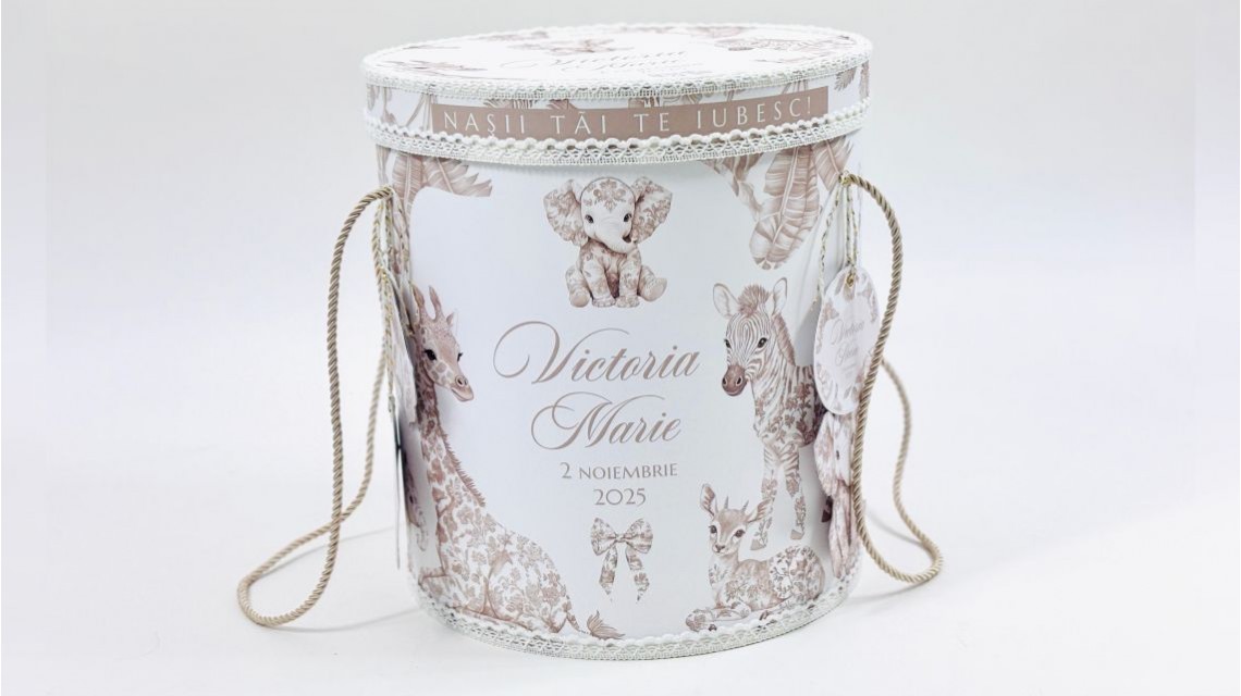 Trusou botez Dior Beige Nude Baby Safari tematică exotică și elegantă 29